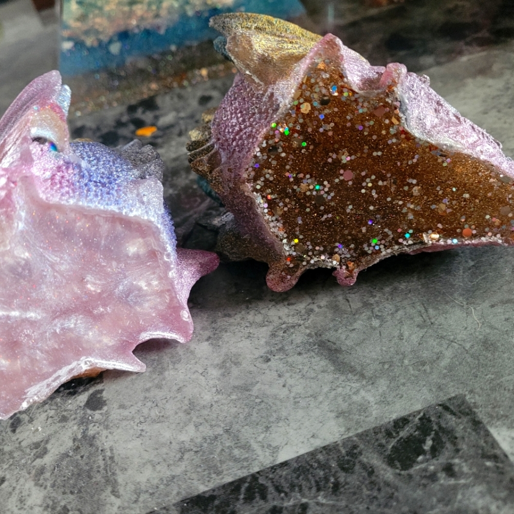 Epoxy Resin Dragon Heads